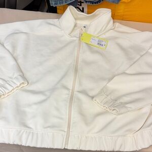 All in Motion Sandwash colored full zip Cream Zip-Up Jacket 2x new women’s